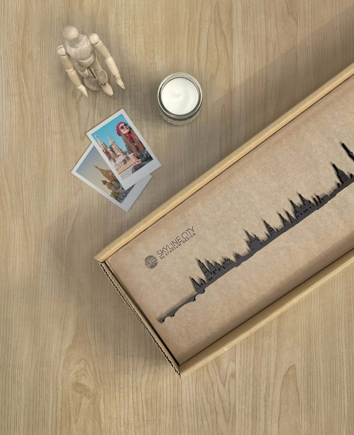 Skyline Moscú skyline in wood - Skylinecity
