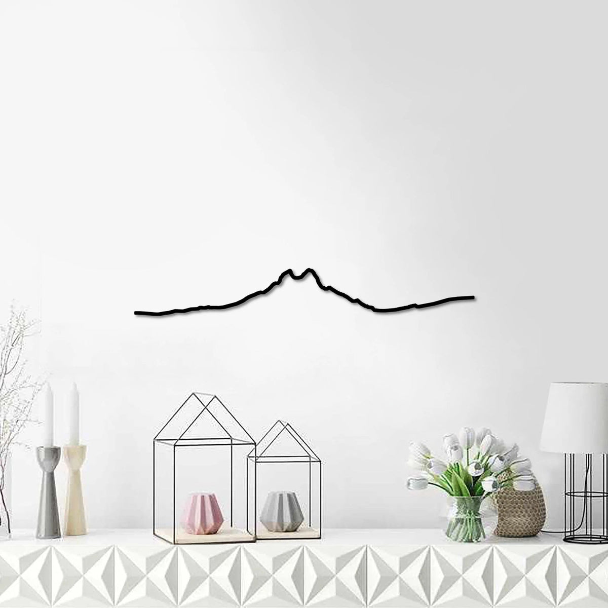 Skyline Pedraforca skyline in wood - Skylinecity