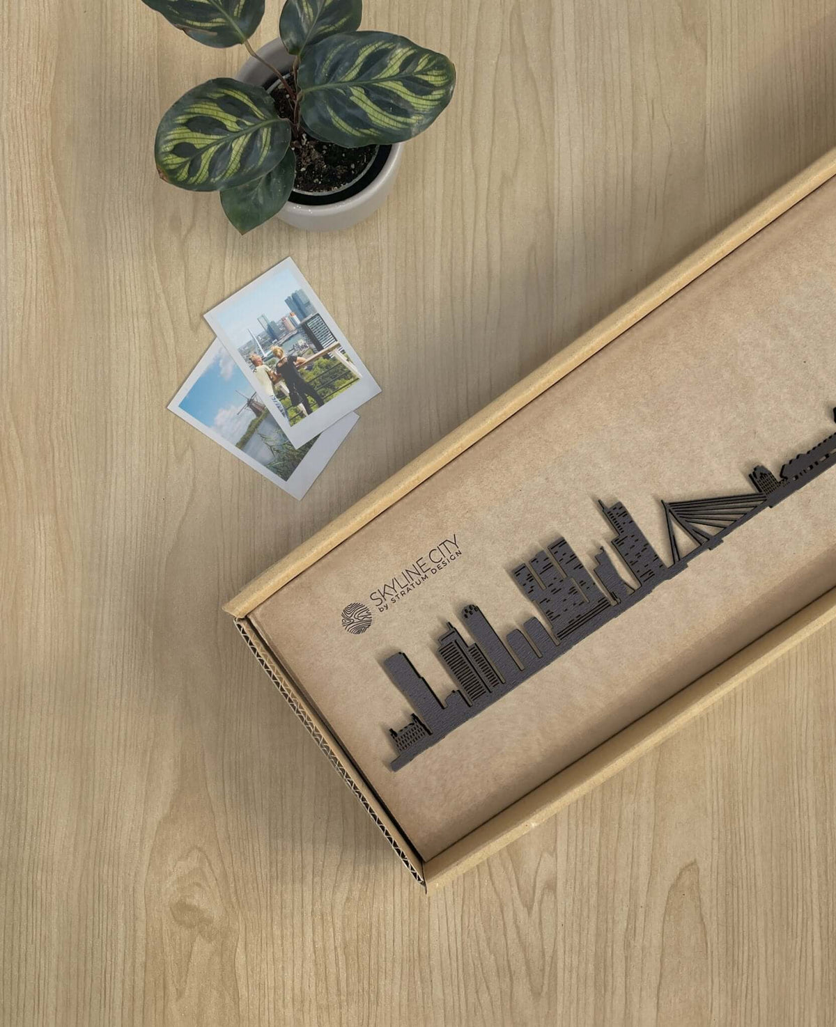 Skyline Rotterdam skyline in wood - Skylinecity
