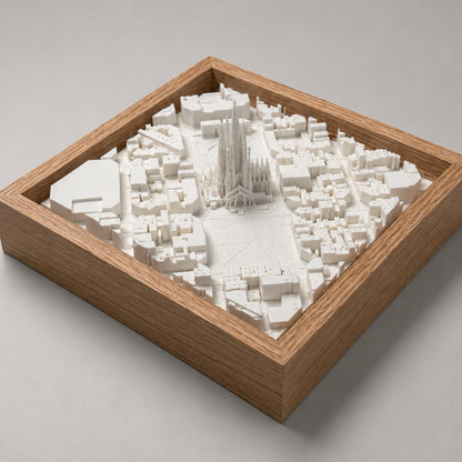 Barcelona Cityscape - Sagrada Família en 3D