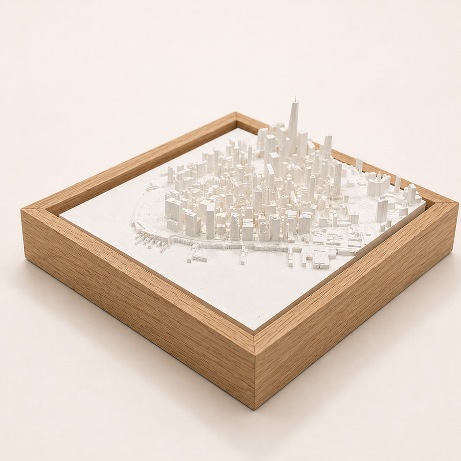 New York Cityscape - Lower Manhattan y One World Trade Center en 3D