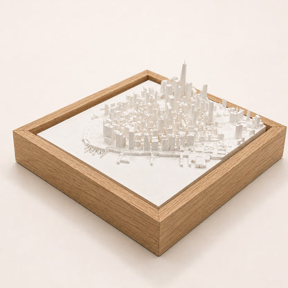 New York Cityscape - Lower Manhattan y One World Trade Center en 3D