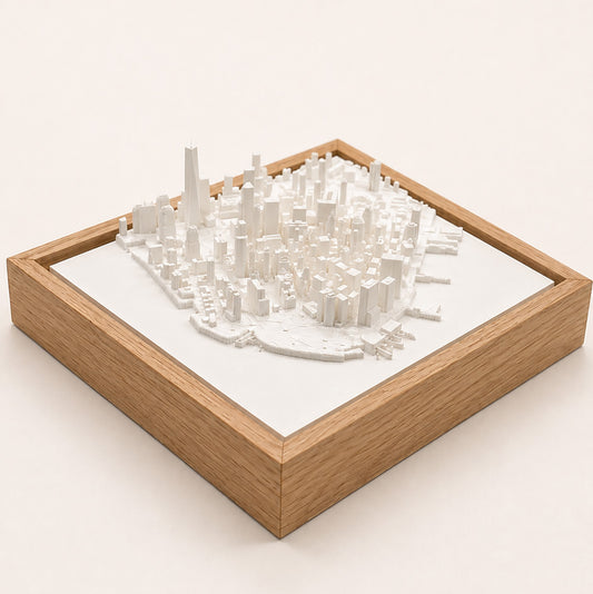 New York Cityscape - Lower Manhattan y One World Trade Center en 3D