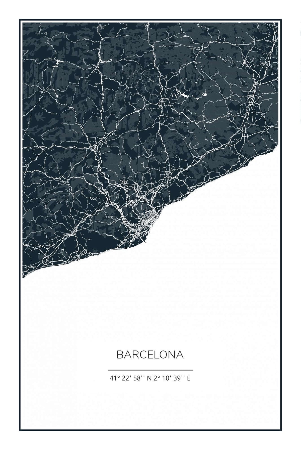 Póster City Map skyline in wood - Skylinecity