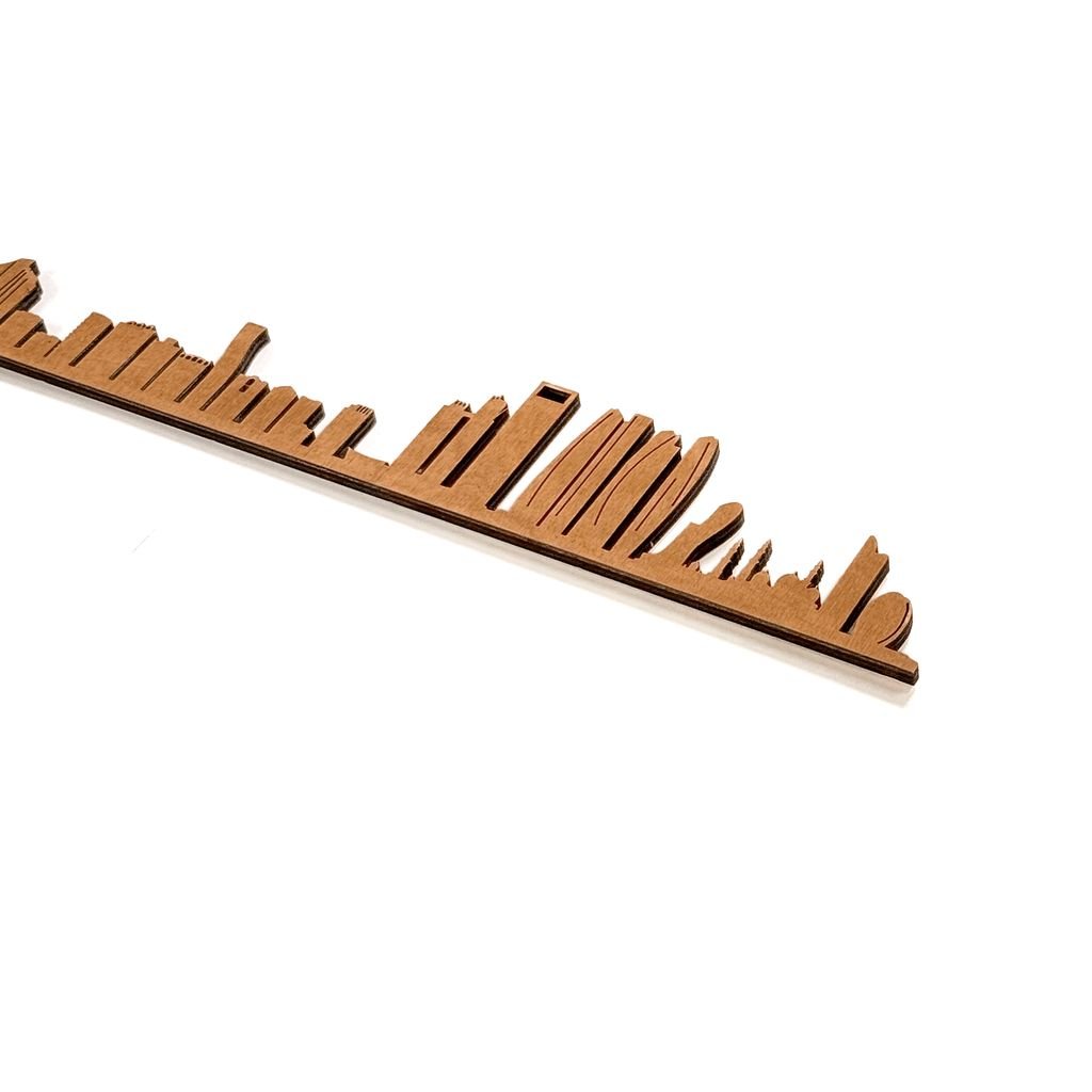 Skyline Abu Dabi skyline in wood - Skylinecity