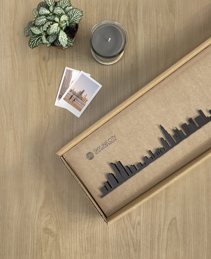 Skyline Chicago skyline in wood - Skylinecity