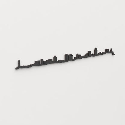 Skyline Génova skyline in wood - Skylinecity