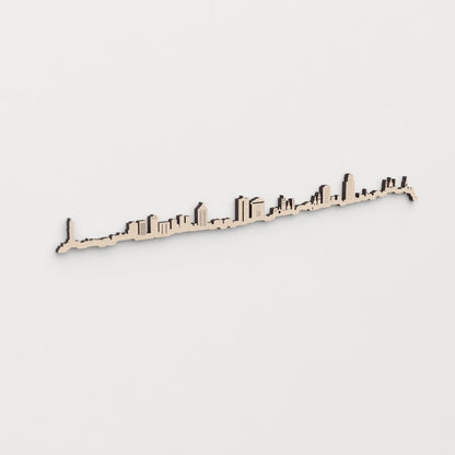 Skyline Génova skyline in wood - Skylinecity