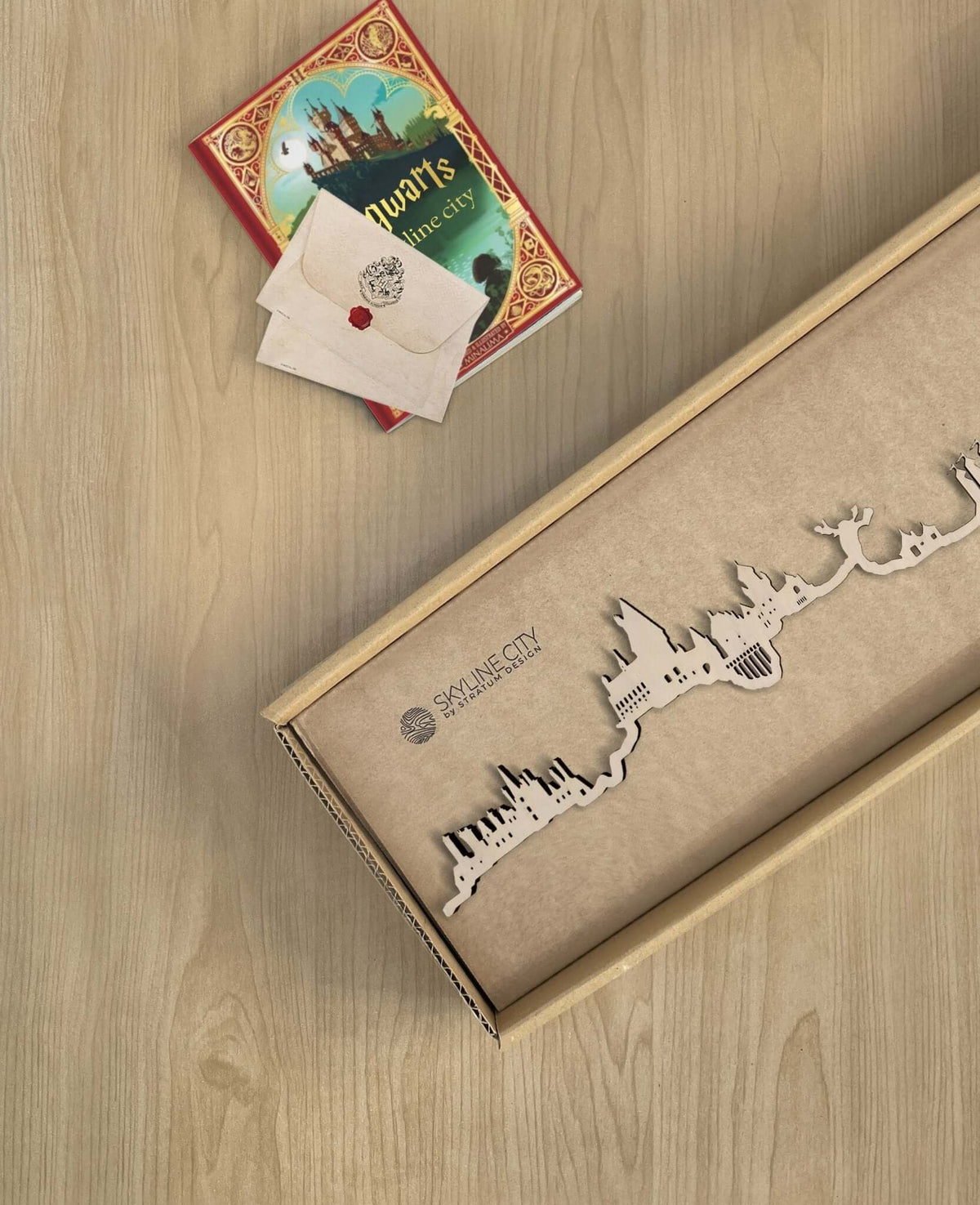 Skyline Hogwarts skyline in wood - Skylinecity