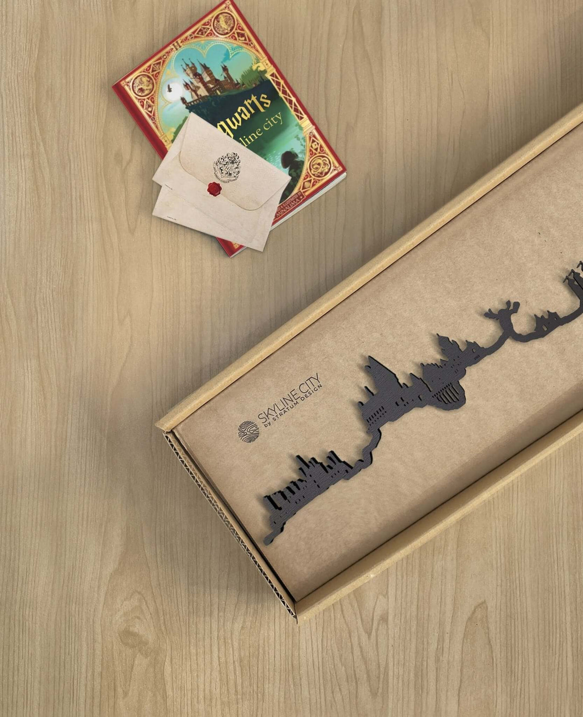 Skyline Hogwarts skyline in wood - Skylinecity