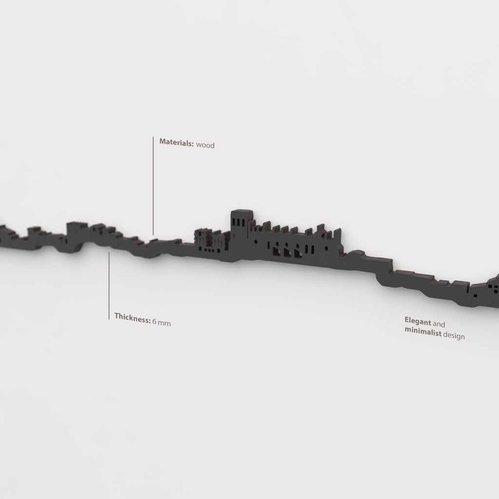 Skyline Huesca skyline in wood - Skylinecity