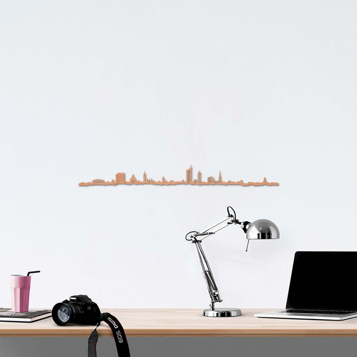 Skyline Leipzig skyline in wood - Skylinecity