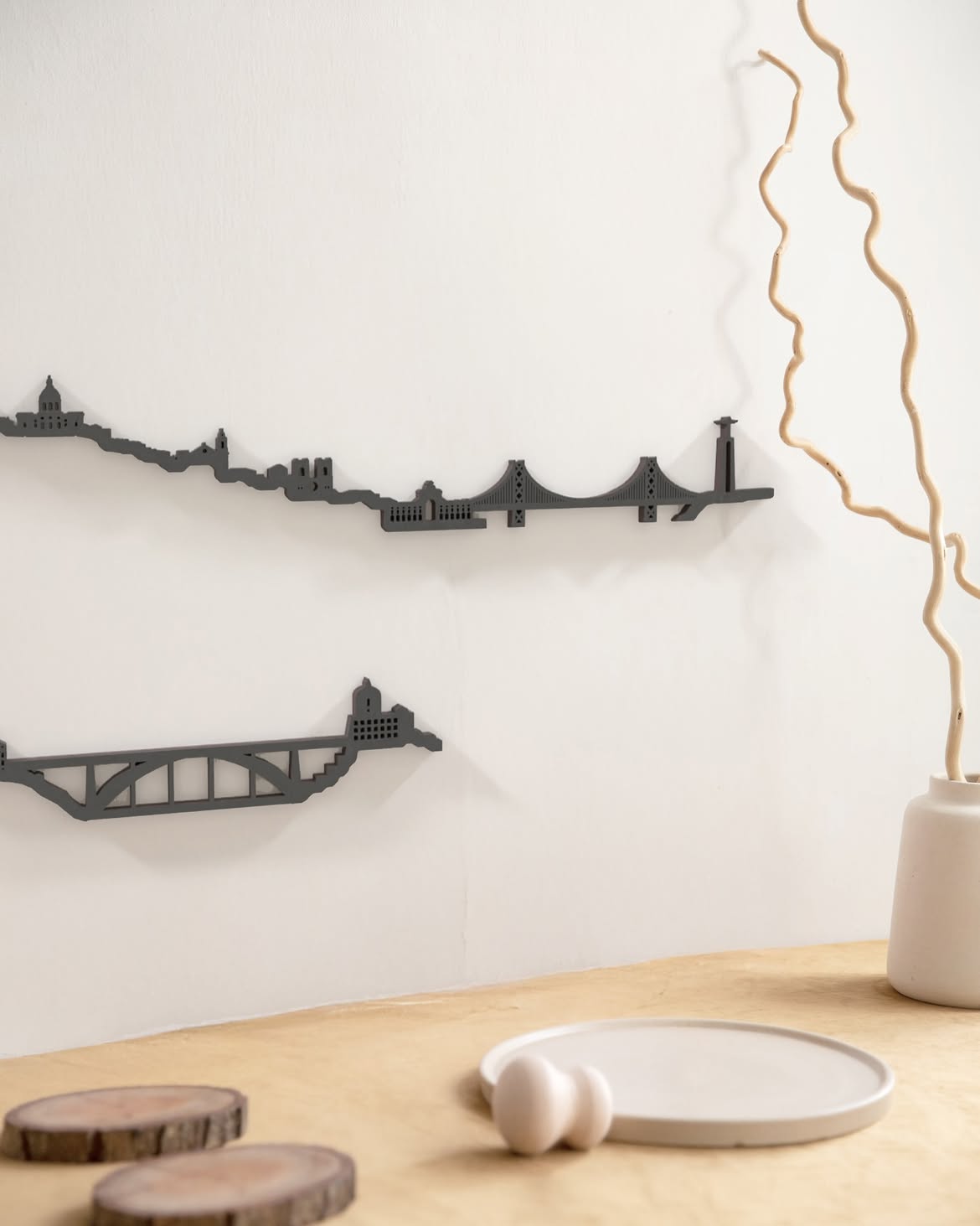 Skyline Lisboa skyline in wood - Skylinecity