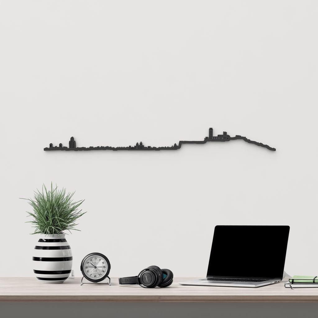 Skyline Lleida skyline in wood - Skylinecity