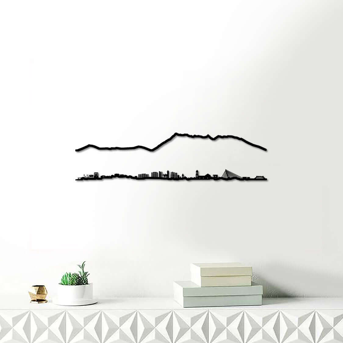 Skyline Marbella skyline in wood - Skylinecity