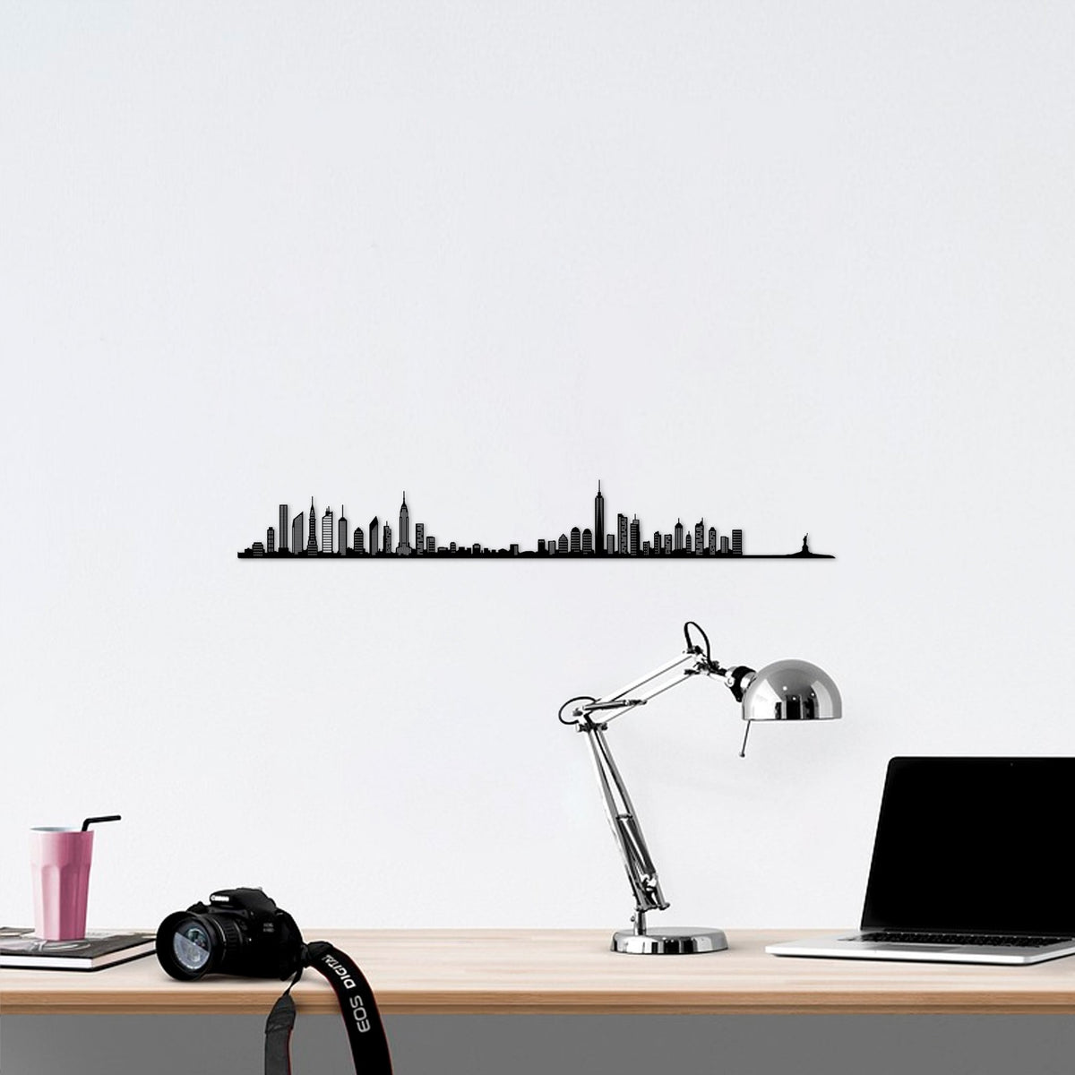 Skyline New York skyline in wood - Skylinecity