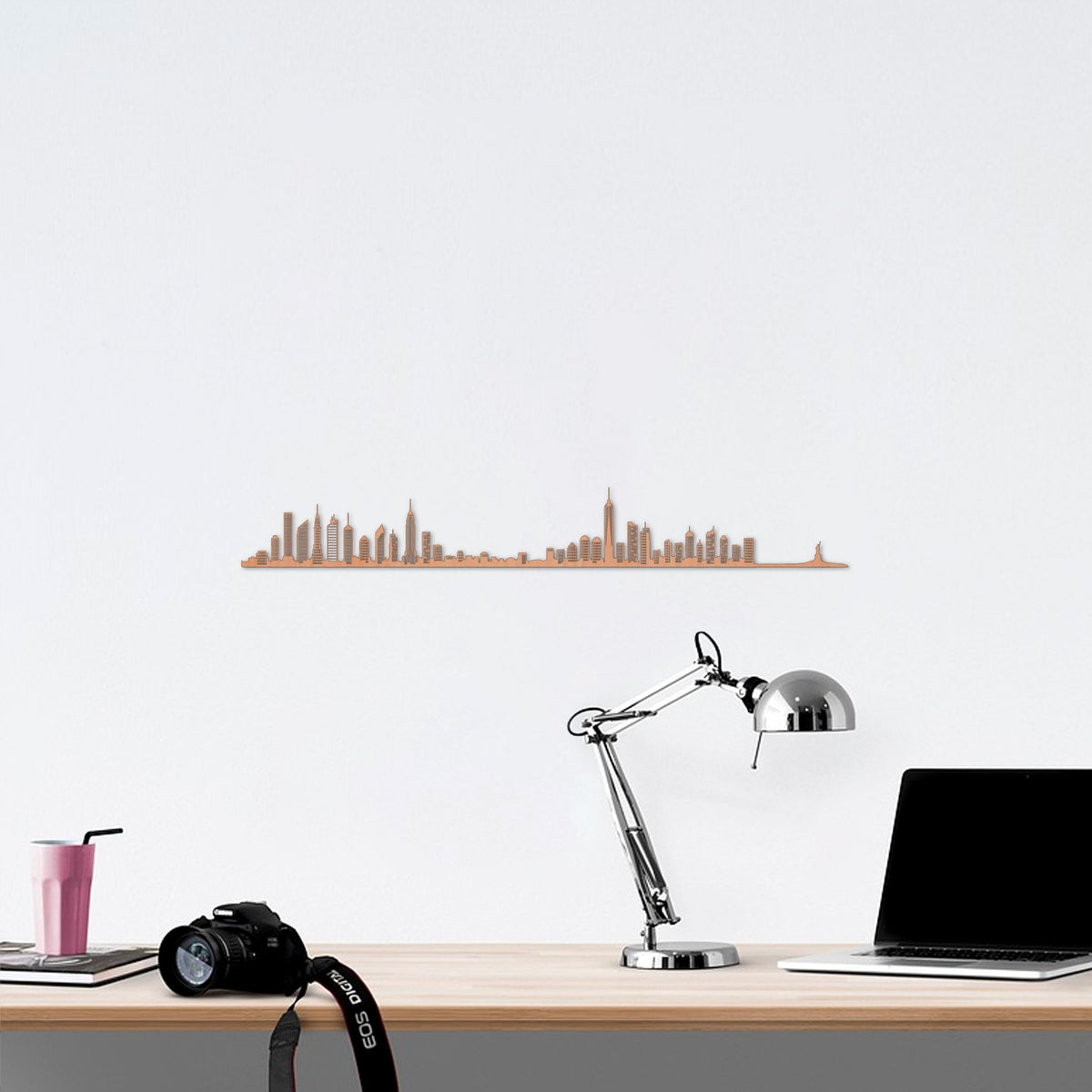 Skyline New York skyline in wood - Skylinecity