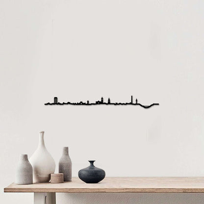 Skyline Sabadell skyline in wood - Skylinecity