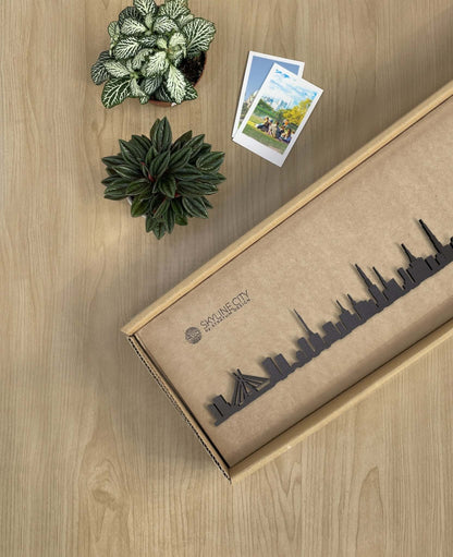 Skyline São Paulo skyline in wood - Skylinecity