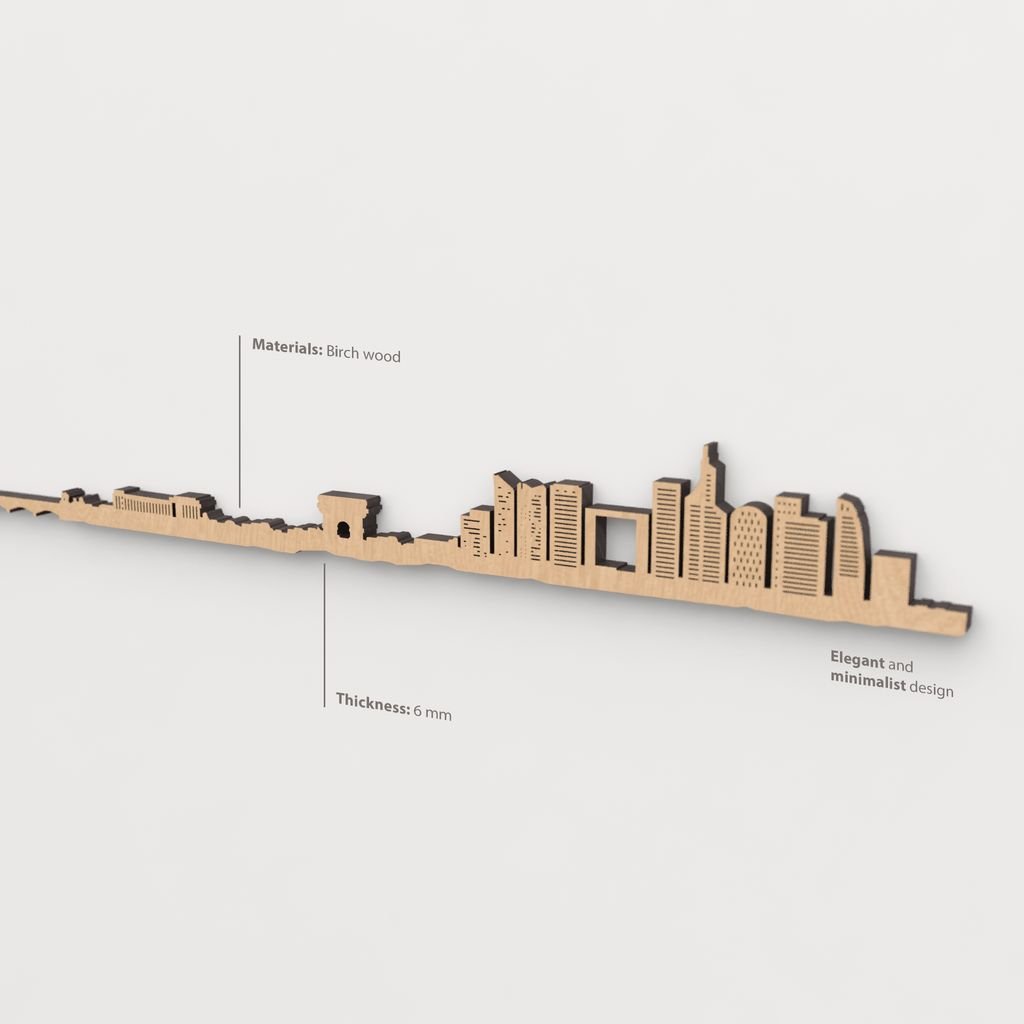 Textura de la madera marrón en el skyline París.