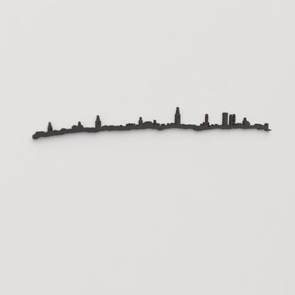 Perspectiva lateral del skyline Saint Andrews en madera negra.