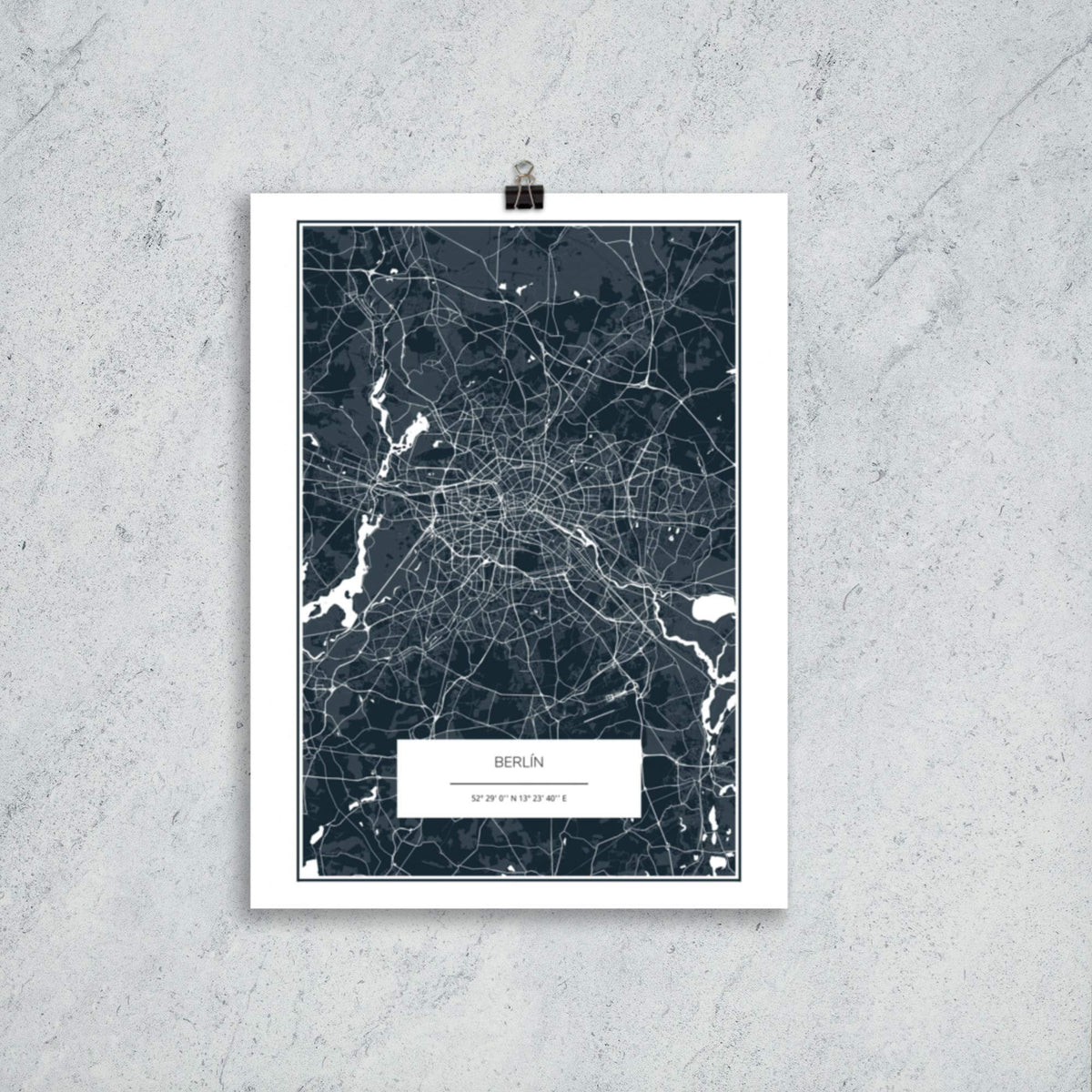 City Maps Berlín skyline in wood - Skylinecity