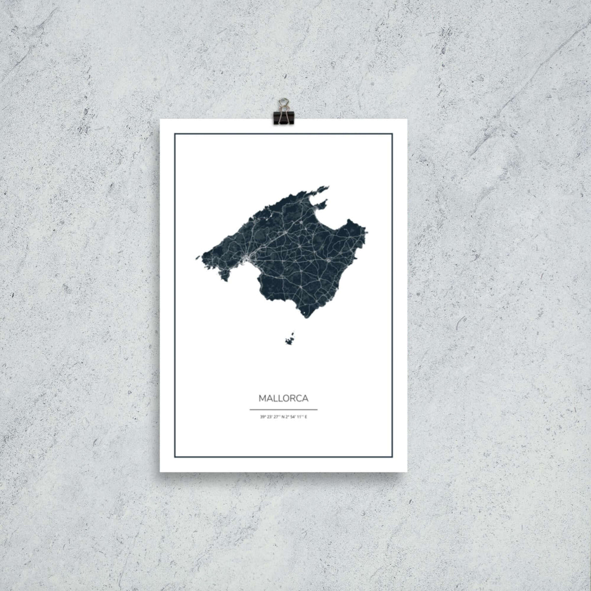 City Maps Mallorca skyline in wood - Skylinecity
