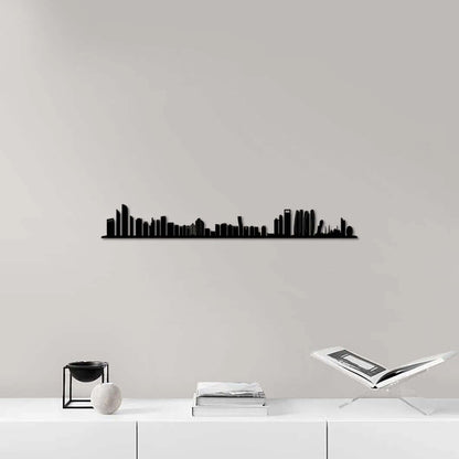 Skyline Abu Dabi skyline in wood - Skylinecity
