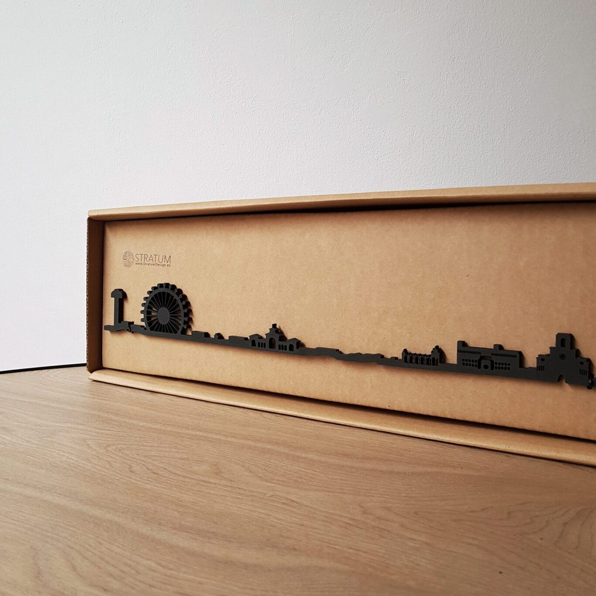 Skyline Albacete skyline in wood - Skylinecity