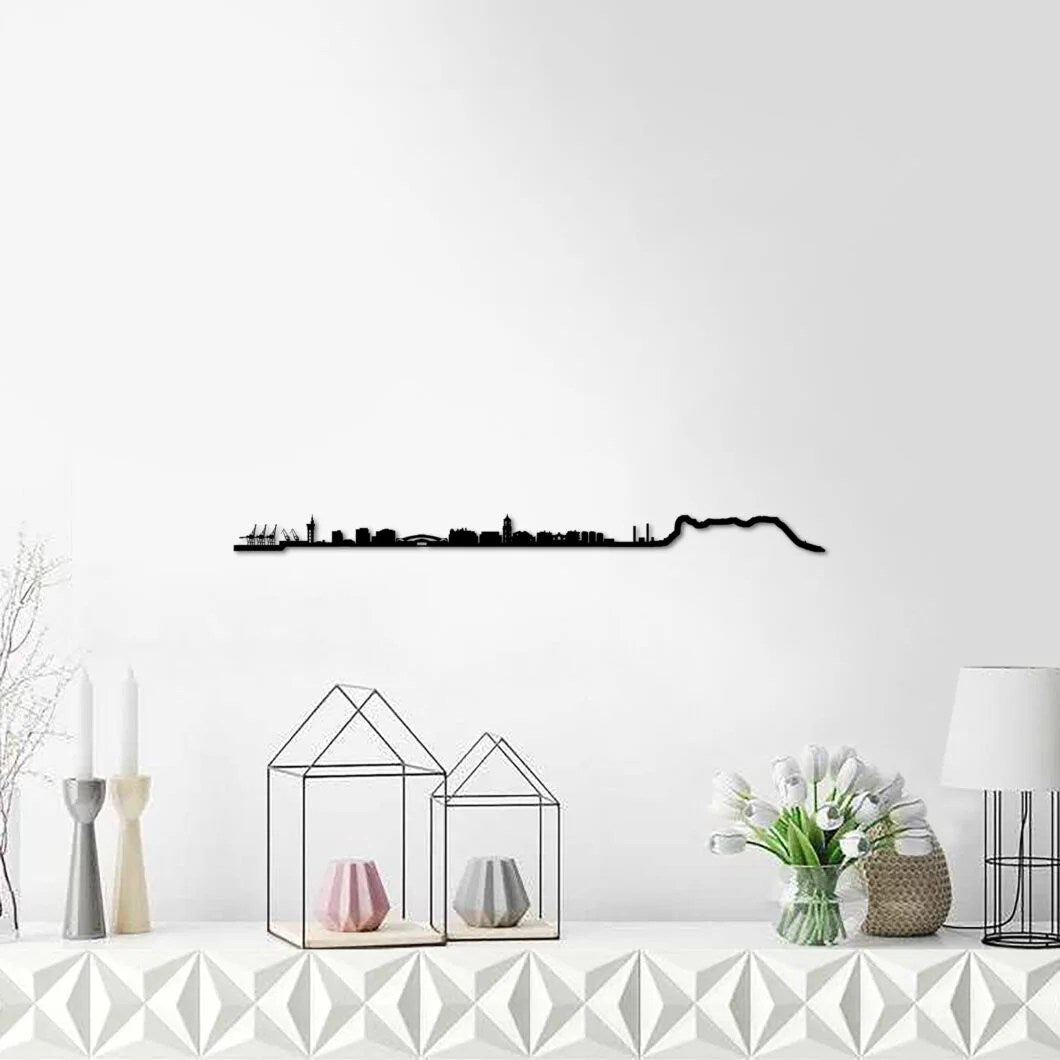 Skyline Algeciras skyline in wood - Skylinecity