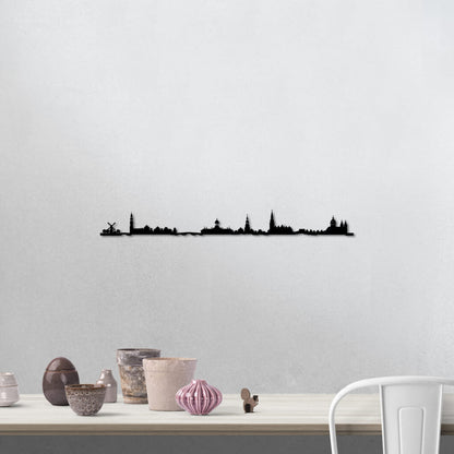 Skyline Ámsterdam skyline in wood - Skylinecity