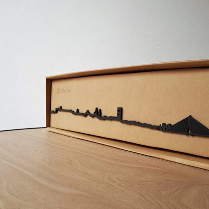 Skyline Badajoz skyline in wood - Skylinecity