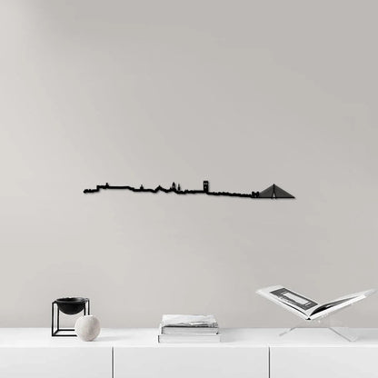 Skyline Badajoz skyline in wood - Skylinecity