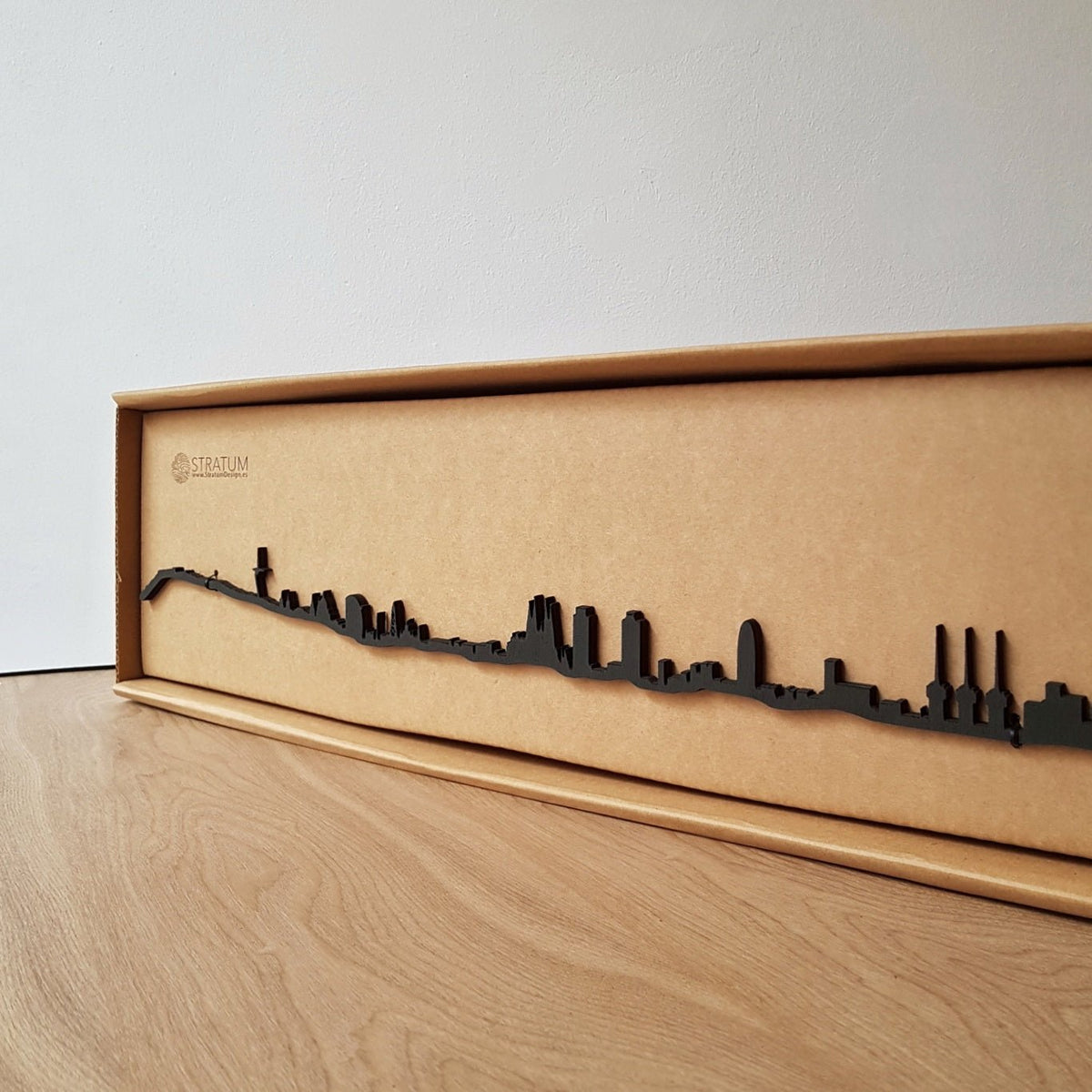 Skyline Barcelona skyline in wood - Skylinecity