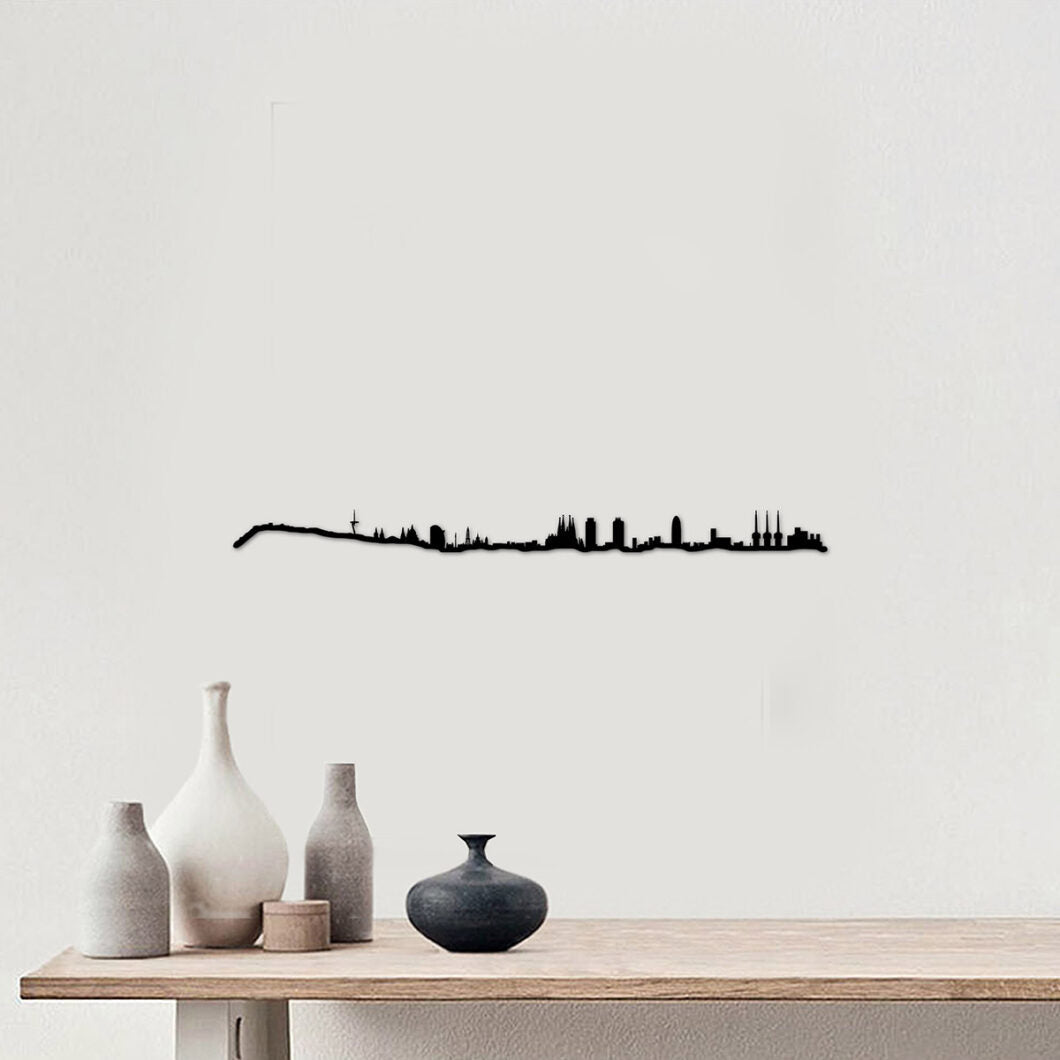 Skyline Barcelona skyline in wood - Skylinecity