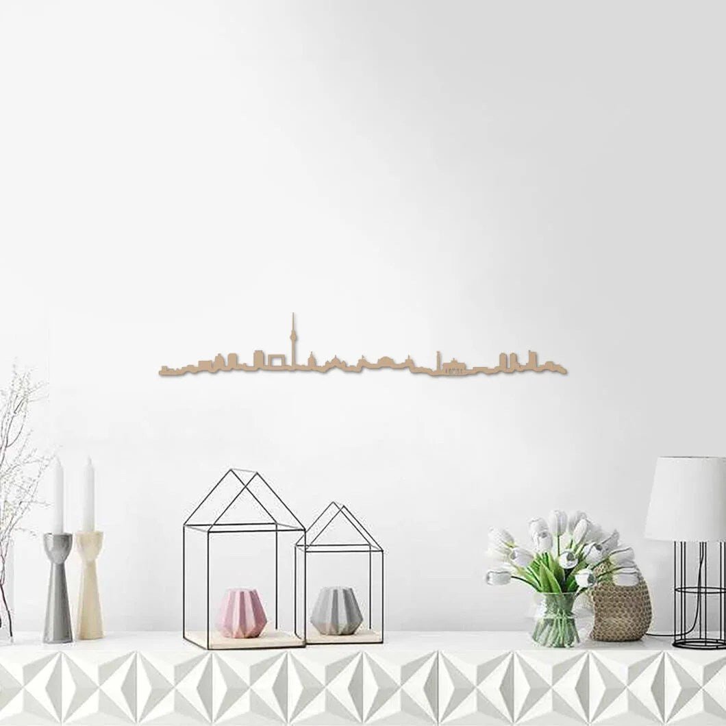 Skyline Berlín skyline in wood - Skylinecity