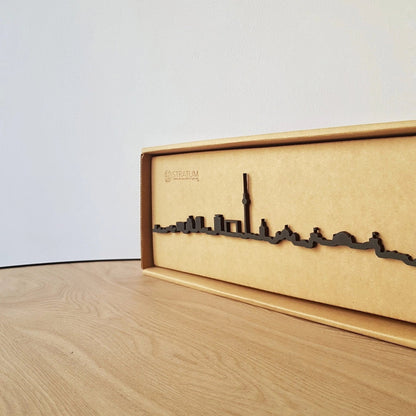 Skyline Berlín skyline in wood - Skylinecity