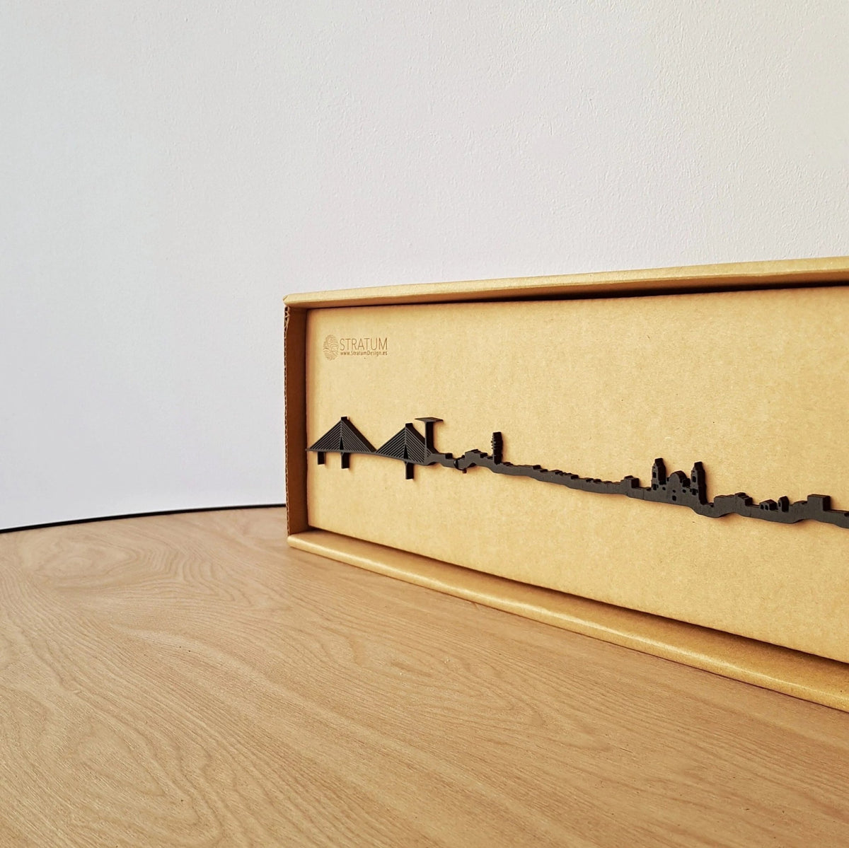 Skyline Cádiz skyline in wood - Skylinecity