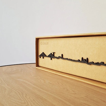 Skyline Cádiz skyline in wood - Skylinecity