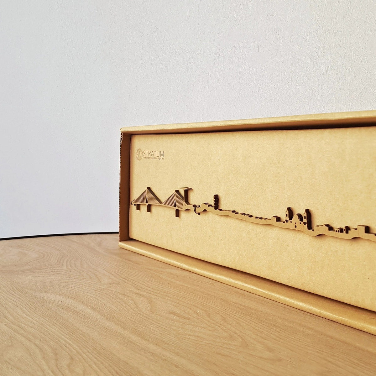 Skyline Cádiz skyline in wood - Skylinecity