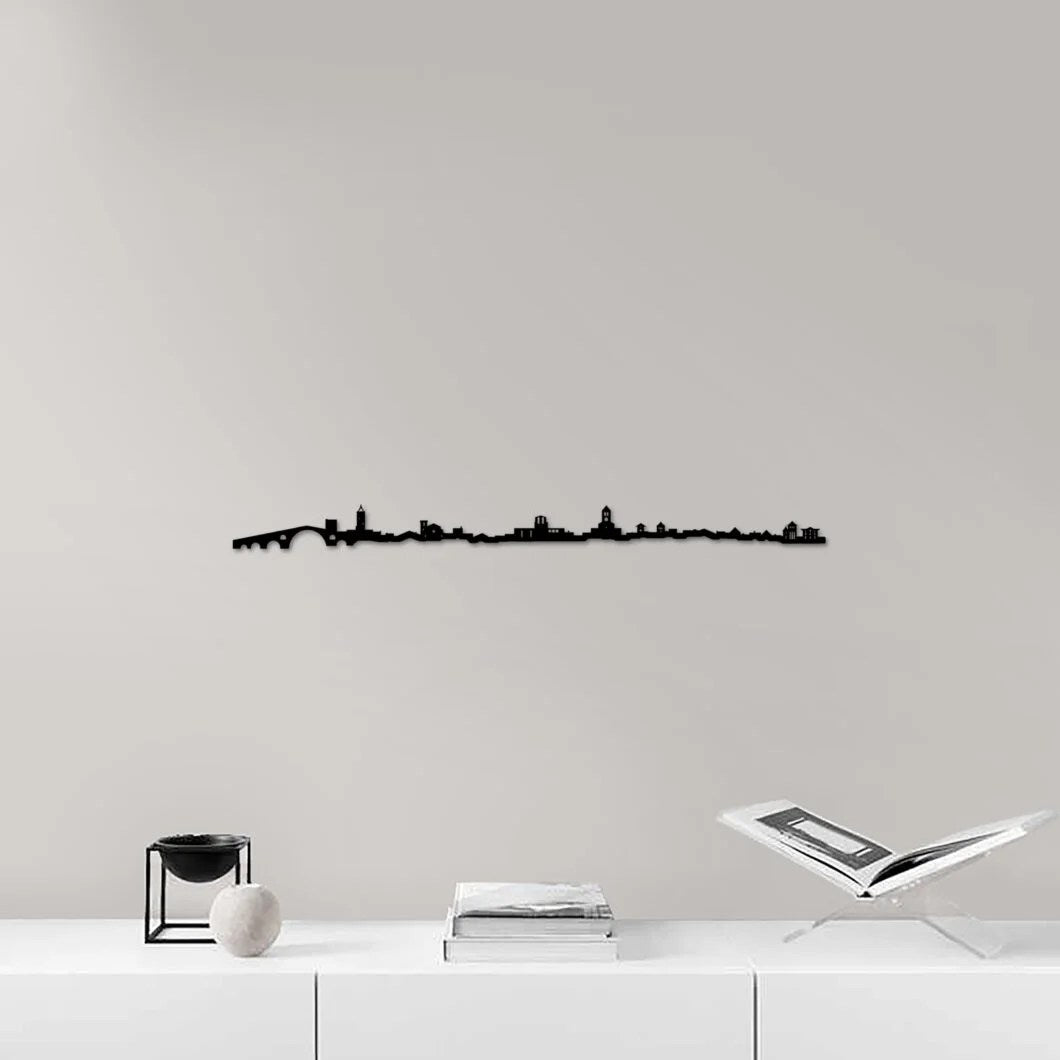 Skyline Camprodon skyline in wood - Skylinecity