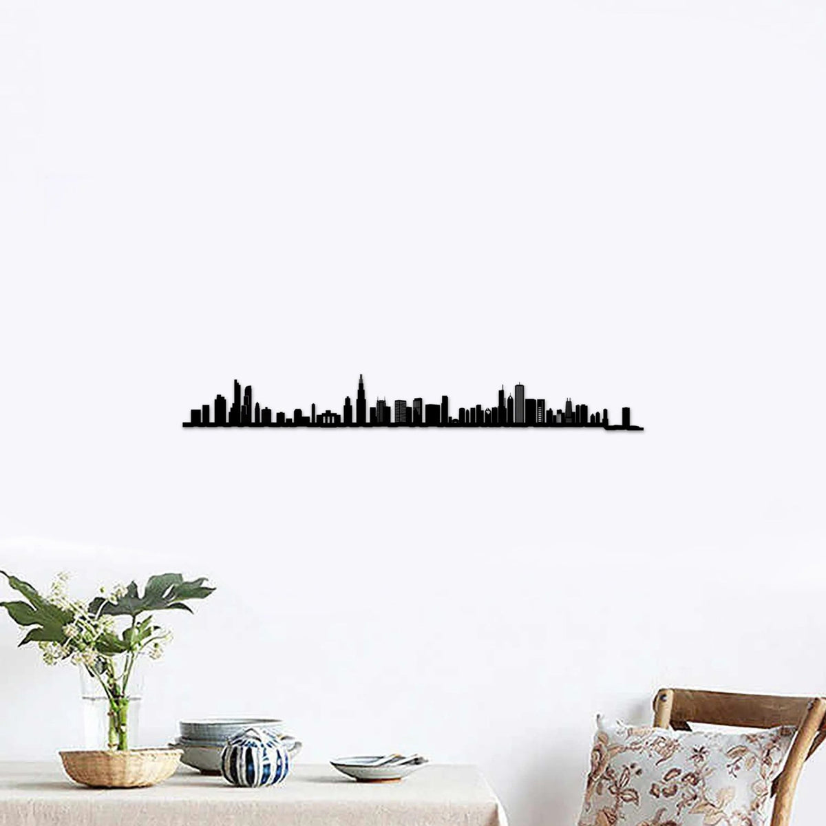 Skyline Chicago skyline in wood - Skylinecity