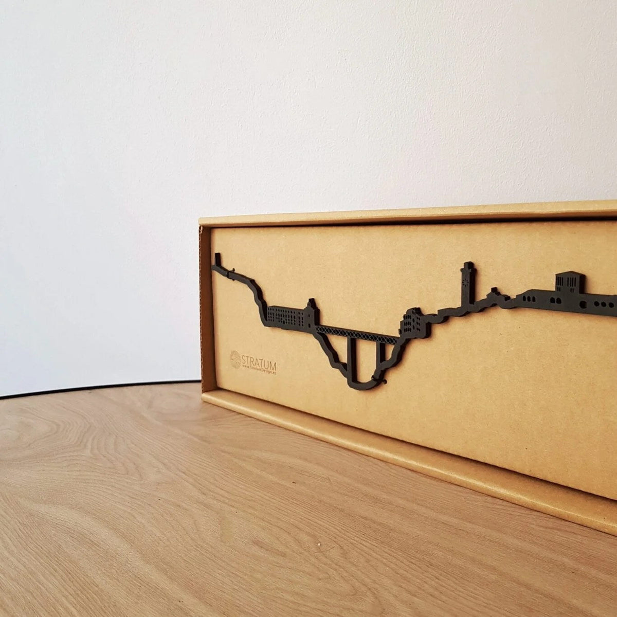 Skyline Cuenca skyline in wood - Skylinecity