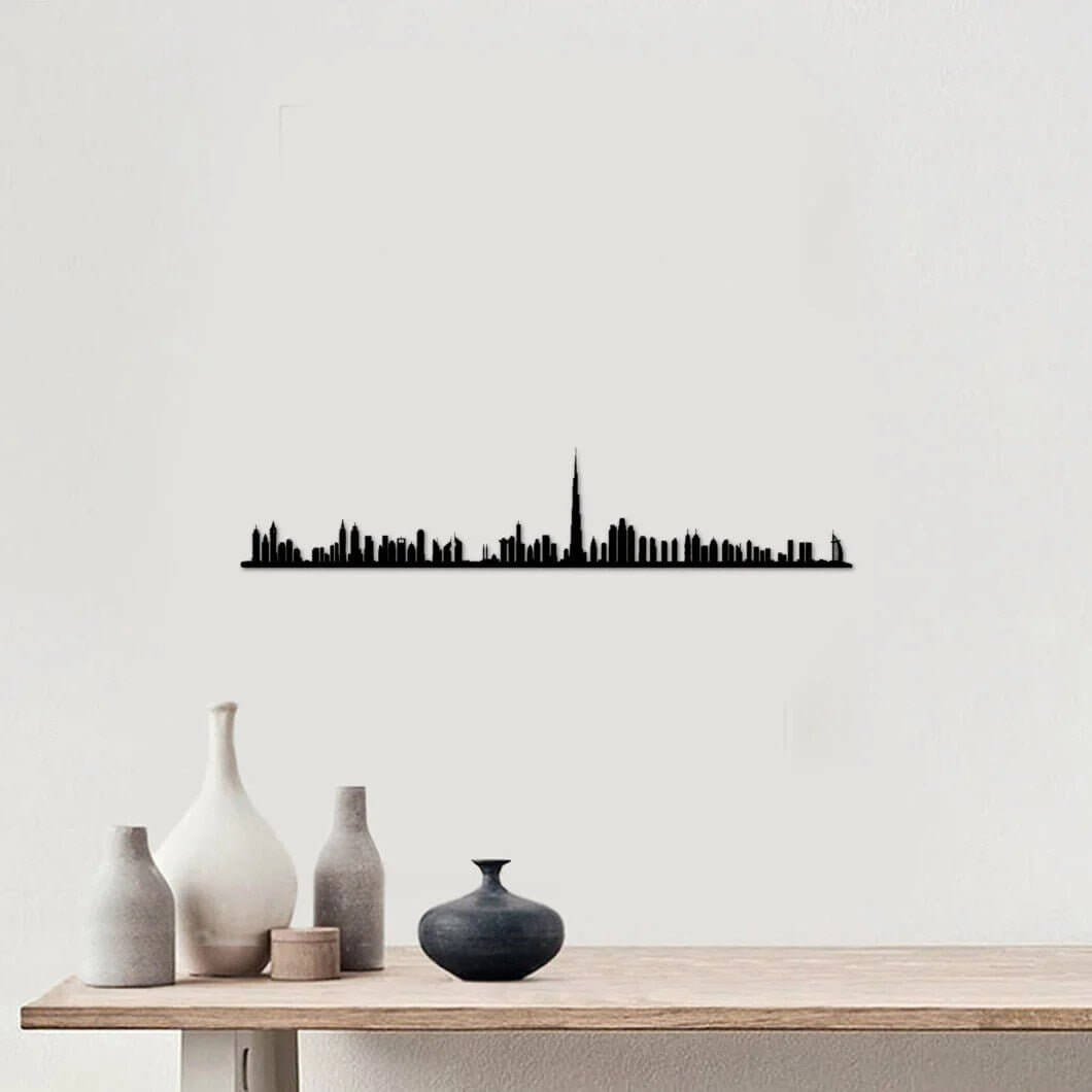 Skyline Dubái skyline in wood - Skylinecity