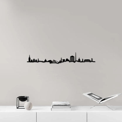 Skyline Dublín skyline in wood - Skylinecity