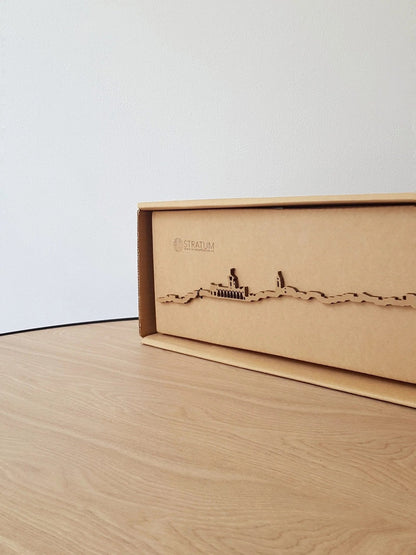 Skyline Els Pallaresos skyline in wood - Skylinecity