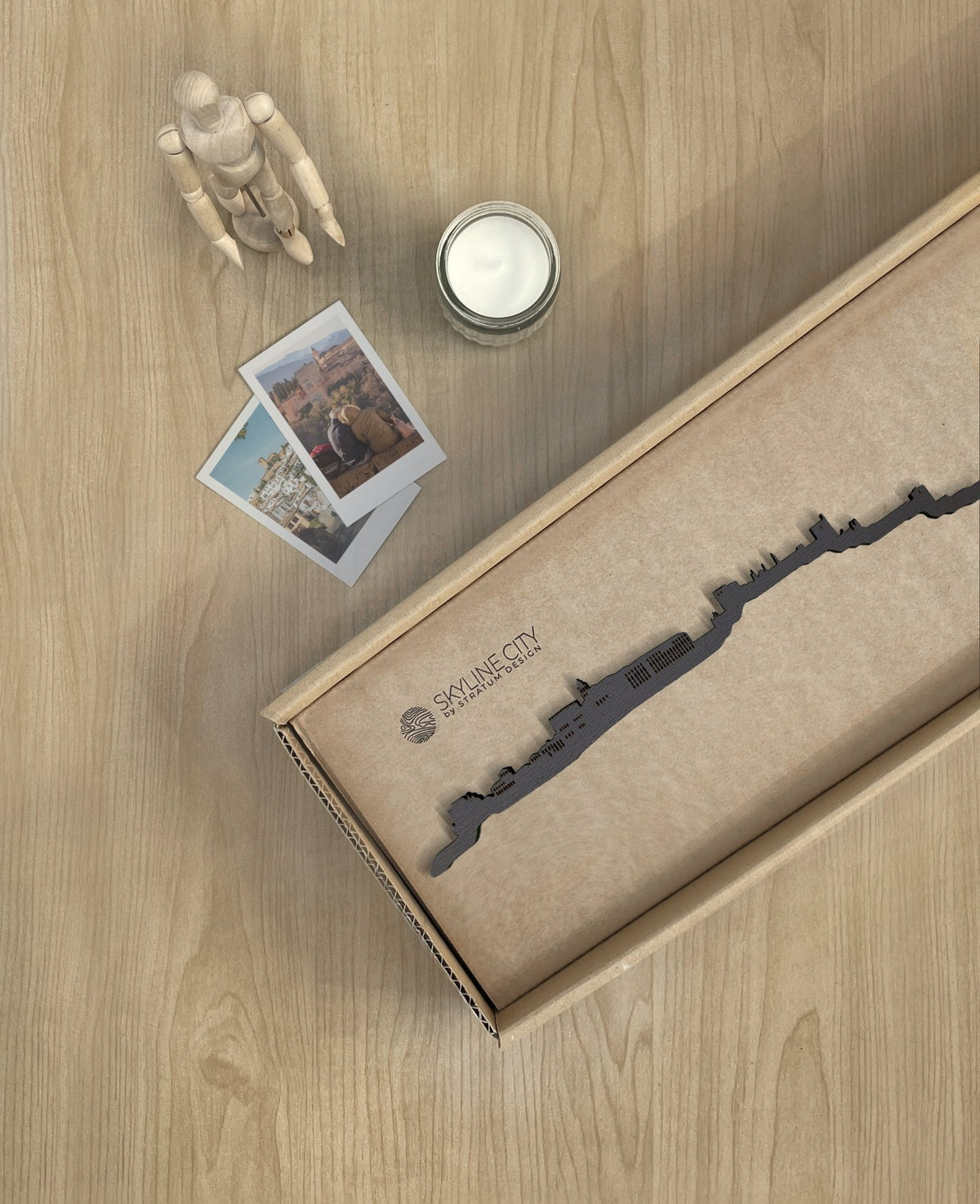 Skyline Granada skyline in wood - Skylinecity