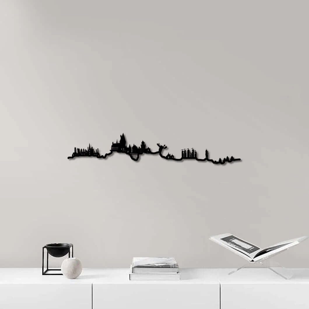 Skyline Hogwarts skyline in wood - Skylinecity