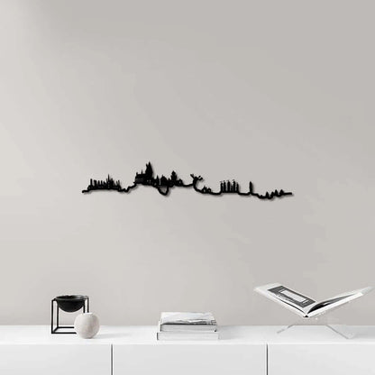 Skyline Hogwarts skyline in wood - Skylinecity
