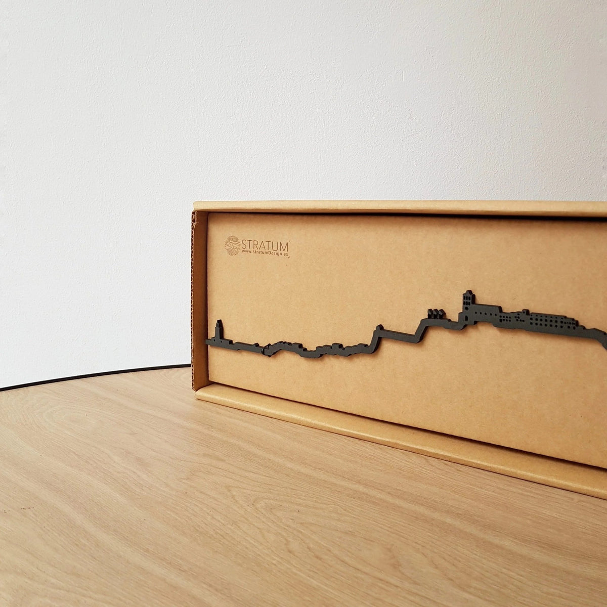 Skyline Ibiza skyline in wood - Skylinecity
